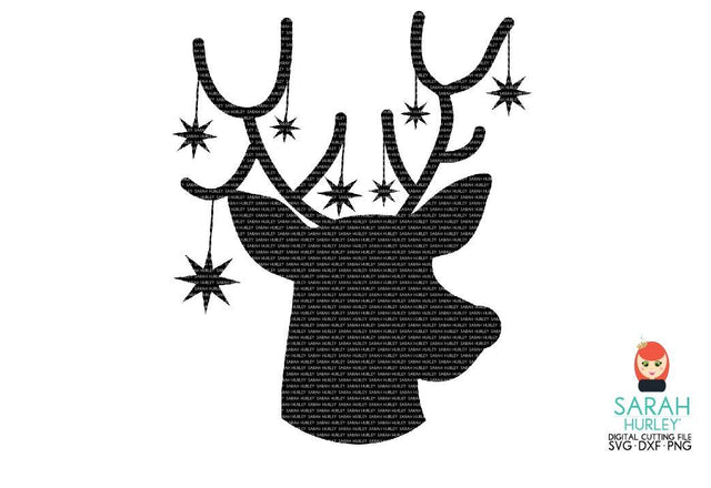 Christmas Reindeer SVG Sarah Hurley 
