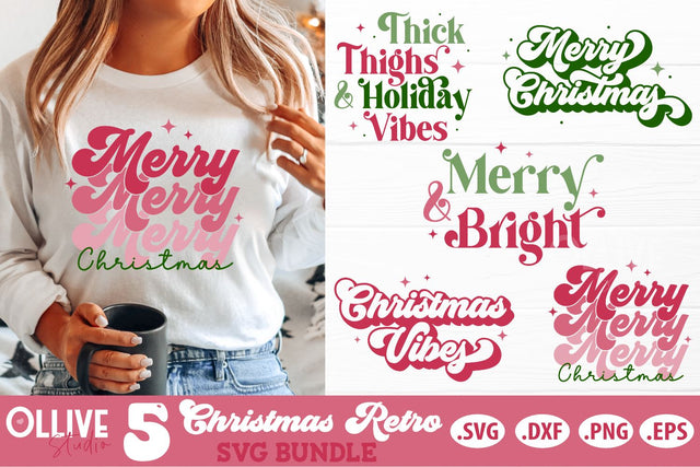 Christmas Retro SVG Bundle SVG Ollive Studio 