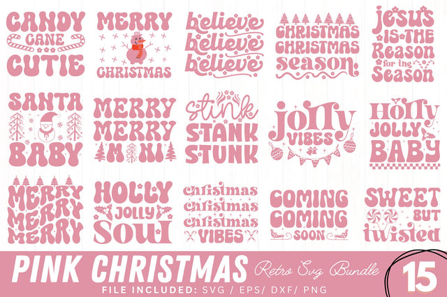 Christmas Retro Svg Bundle SVG Regulrcrative 