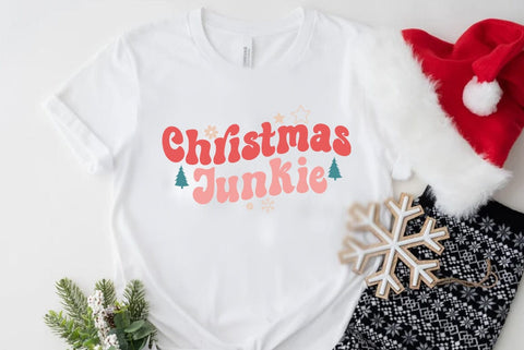 Christmas Retro SVG Design, Christmas junkie SVG FiveStarCrafting 