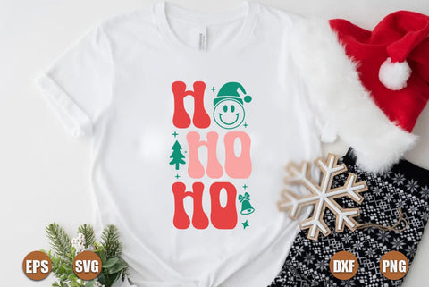 Christmas retro SVG Design, HO HO HO SVG FiveStarCrafting 