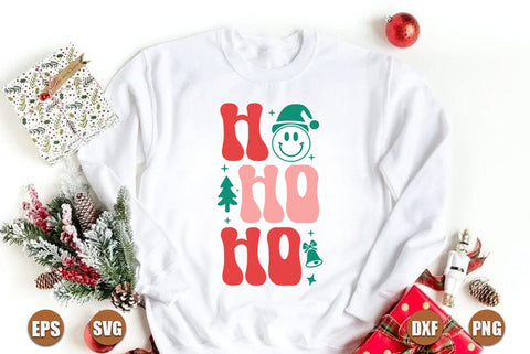 Christmas retro SVG Design, HO HO HO SVG FiveStarCrafting 