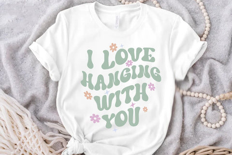 Christmas Retro SVG Design, I love hanging with you SVG FiveStarCrafting 
