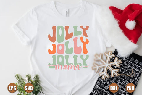 Christmas retro SVG Design, Jolly mama SVG FiveStarCrafting 