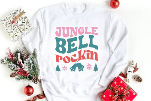Christmas Retro SVG Design, Jungle Bell rockin SVG FiveStarCrafting 