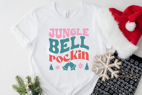 Christmas Retro SVG Design, Jungle Bell rockin SVG FiveStarCrafting 