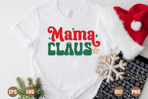 Christmas retro SVG Design, Mama claus SVG FiveStarCrafting 