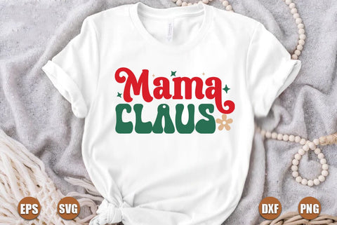 Christmas retro SVG Design, Mama claus SVG FiveStarCrafting 