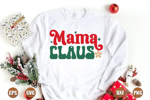 Christmas retro SVG Design, Mama claus SVG FiveStarCrafting 