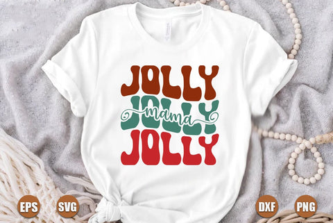 Christmas retro SVG Design, Mama jolly SVG FiveStarCrafting 