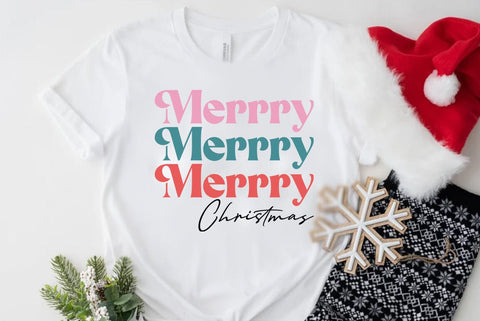 Christmas Retro SVG Design, Merrry christmas SVG FiveStarCrafting 