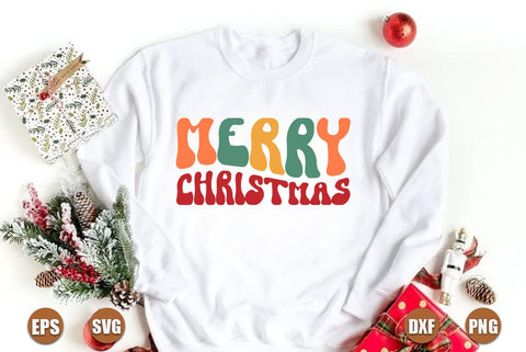 Christmas retro SVG Design, Merry christmas SVG FiveStarCrafting 