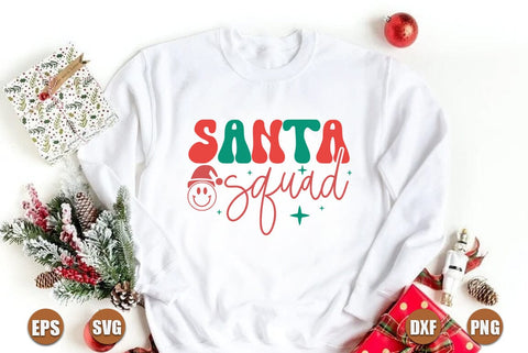 Christmas retro SVG Design, Santa squad SVG FiveStarCrafting 