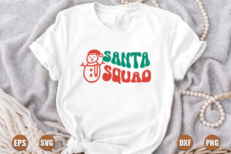 Christmas retro SVG Design, Santa squad SVG FiveStarCrafting 