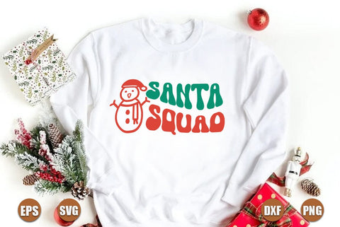 Christmas retro SVG Design, Santa squad SVG FiveStarCrafting 