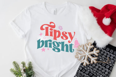 Christmas Retro SVG Design, Tipsy bright SVG FiveStarCrafting 