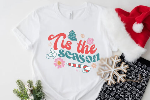 Christmas Retro SVG Design, Tis the season SVG FiveStarCrafting 
