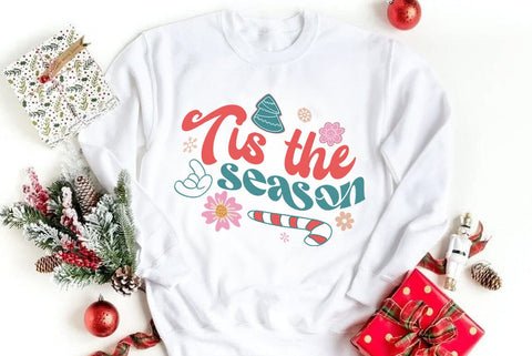 Christmas Retro SVG Design, Tis the season SVG FiveStarCrafting 