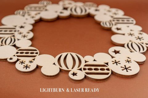 Christmas Ring Decoration Vector File for Laser Cutting. SVG MaramadeLaser 