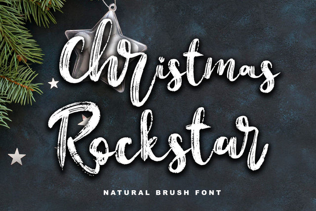 Christmas Rockstar Font Letterara 