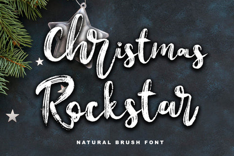 Christmas Rockstar Font Letterara 