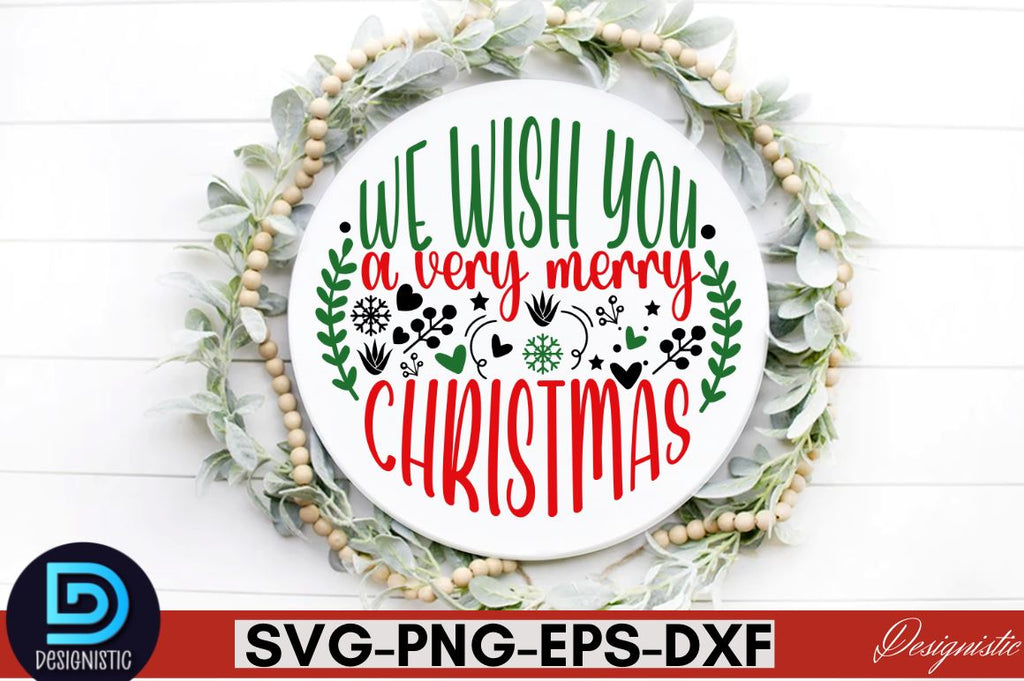 Christmas round door sign SVG Bundle, Christmas Ornament SVG Bundle ...