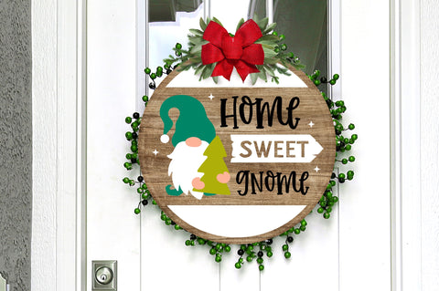 Christmas Round gnome Svg Bundle SVG Regulrcrative 