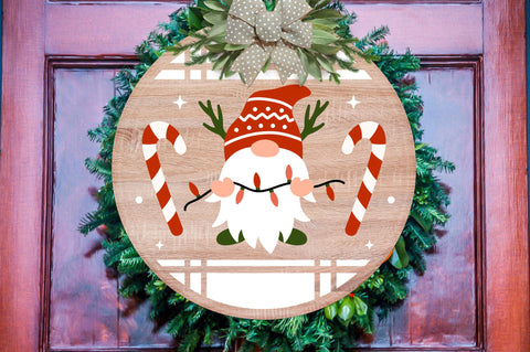 Christmas Round gnome Svg Bundle SVG Regulrcrative 