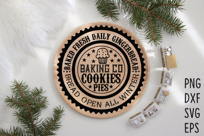 Christmas Round Ornament or Sign SVG SVG Rupkotha 