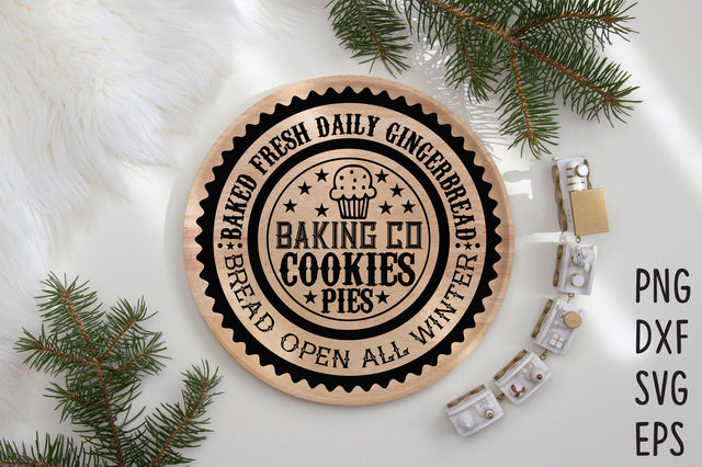 Christmas Round Ornament or Sign SVG SVG Rupkotha 