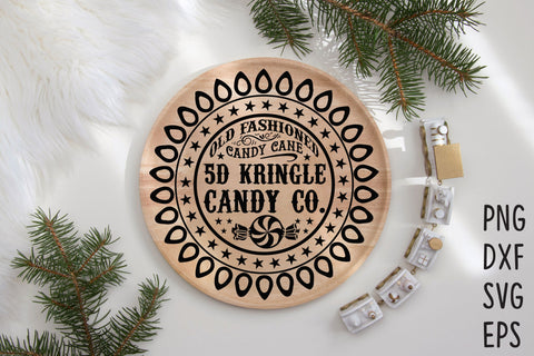 Christmas Round Ornament or Sign SVG SVG Rupkotha 