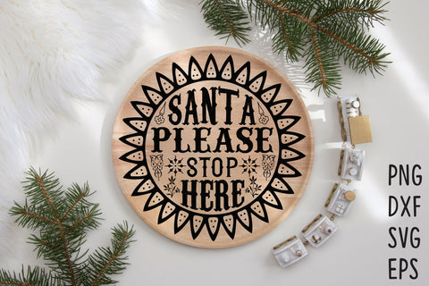 Christmas Round Ornament or Sign SVG SVG Rupkotha 