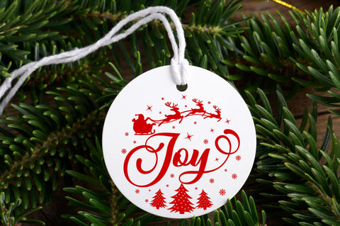 Christmas Round Ornaments SVG Bundle SVG Regulrcrative 