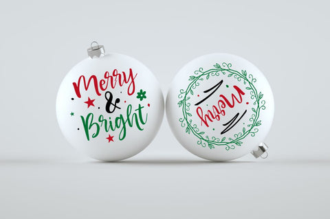 Christmas Round Ornaments SVG Bundle SVG Regulrcrative 