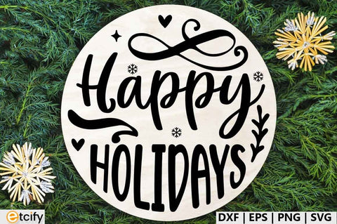 Christmas round sign bundle, Christmas round sign svg, Round sign bundle, Round sign quotes SVG etcify 