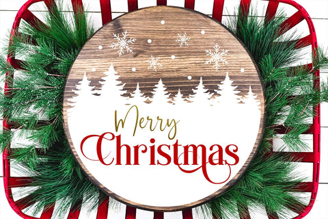 Christmas Round Sign Bundle | Christmas Sign SVG SVG B Renee Design 