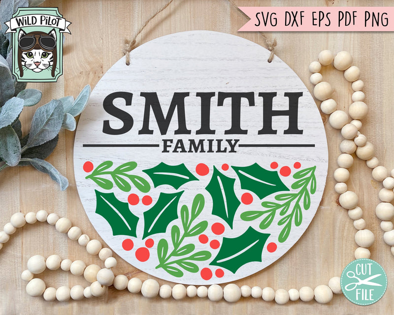 Christmas Round Sign Bundle svg file, Christmas Sign svg files ...