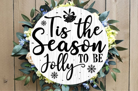 Christmas Round Sign Bundle SVG Regulrcrative 