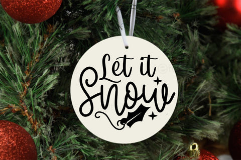 Christmas Round Sign Design Bundle SVG etcify 