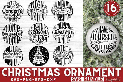 Christmas Round Sign SVG Bundle, Christmas SVG Bundle, Christmas Bundle SVG DESIGNISTIC 