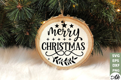 Christmas Round Sign SVG Bundle Cut File SVG akazaddesign 