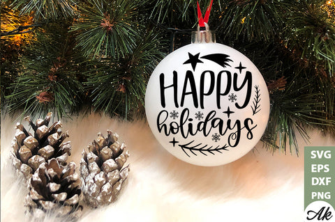 Christmas Round Sign SVG Bundle SVG akazaddesign 