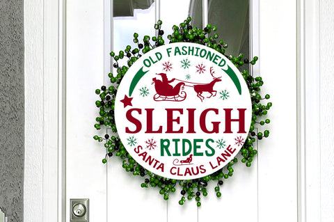 Christmas Round Sign SVG Bundle SVG Regulrcrative 