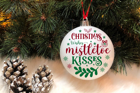 Christmas Round Sign SVG Bundle SVG Regulrcrative 