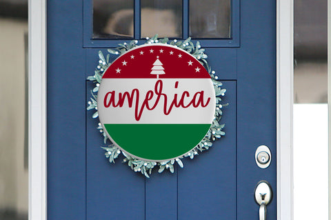 Christmas Round Sign SVG Bundle SVG Regulrcrative 