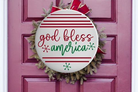 Christmas Round Sign SVG Bundle SVG Regulrcrative 