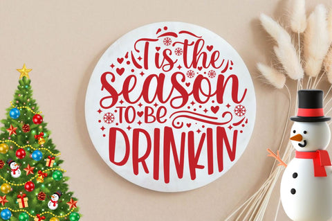 Christmas Round Sign SVG Bundle SVG SVG DESIGNISTIC 