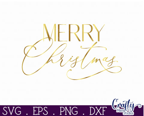 Christmas Round Sign Svg, Merry Christmas Door Hanger SVG Crafty Mama Studios 
