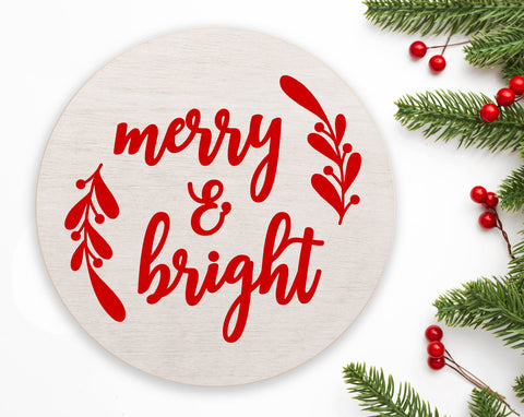 Christmas round signs svg Bundle, Christmas ornaments svg, Christmas door signs svg SVG Pretty Meerkat 
