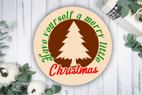 Christmas Round Signs Svg Bundle, Christmas Svg Bundle ,Christmas Ornament SVG BB Type Studios 